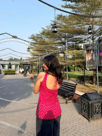 Kumkum Backless Kurti