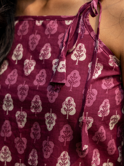 Noor Strap Tie-up Kurti