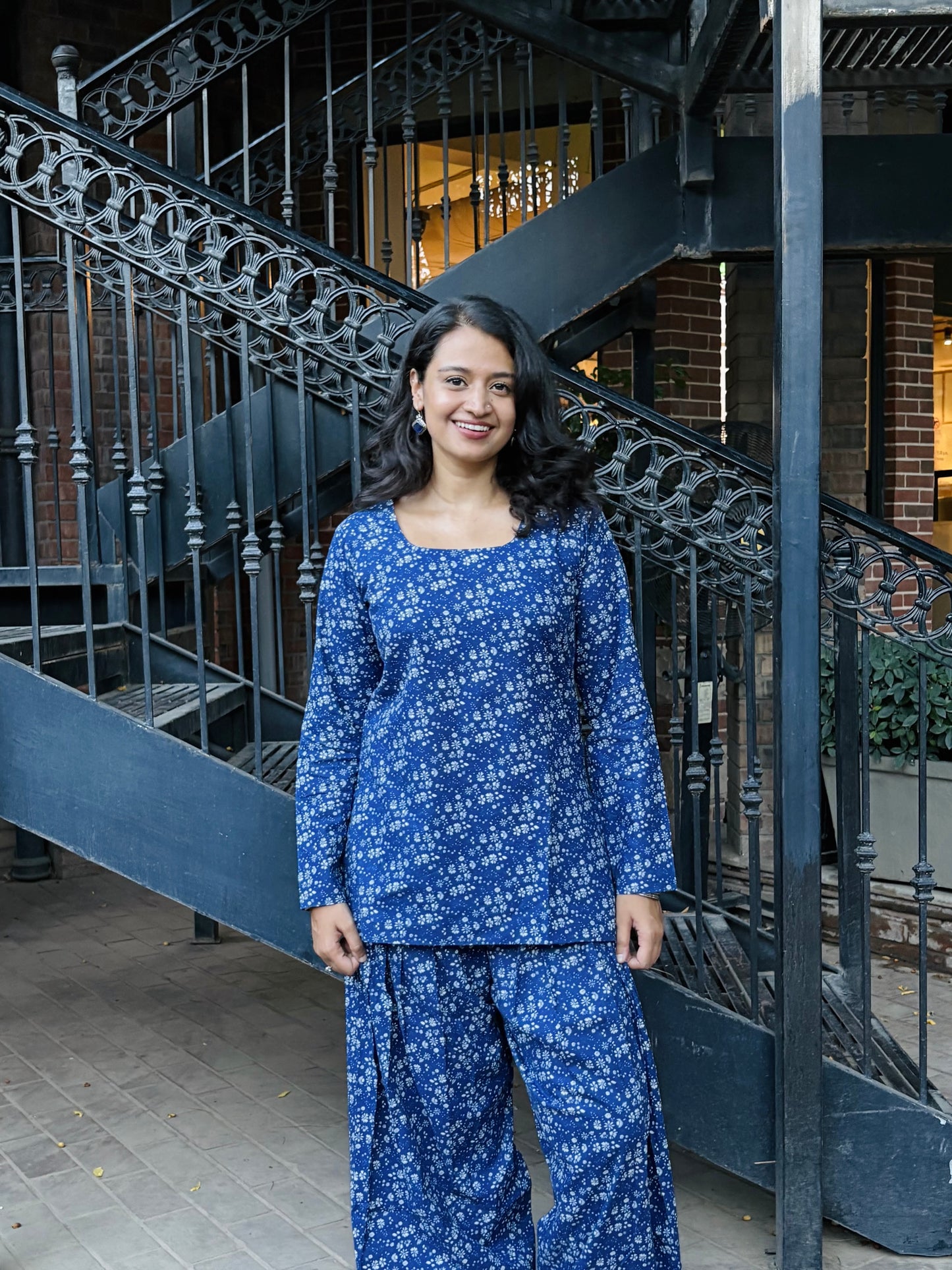 Floral Sleeved Kurti