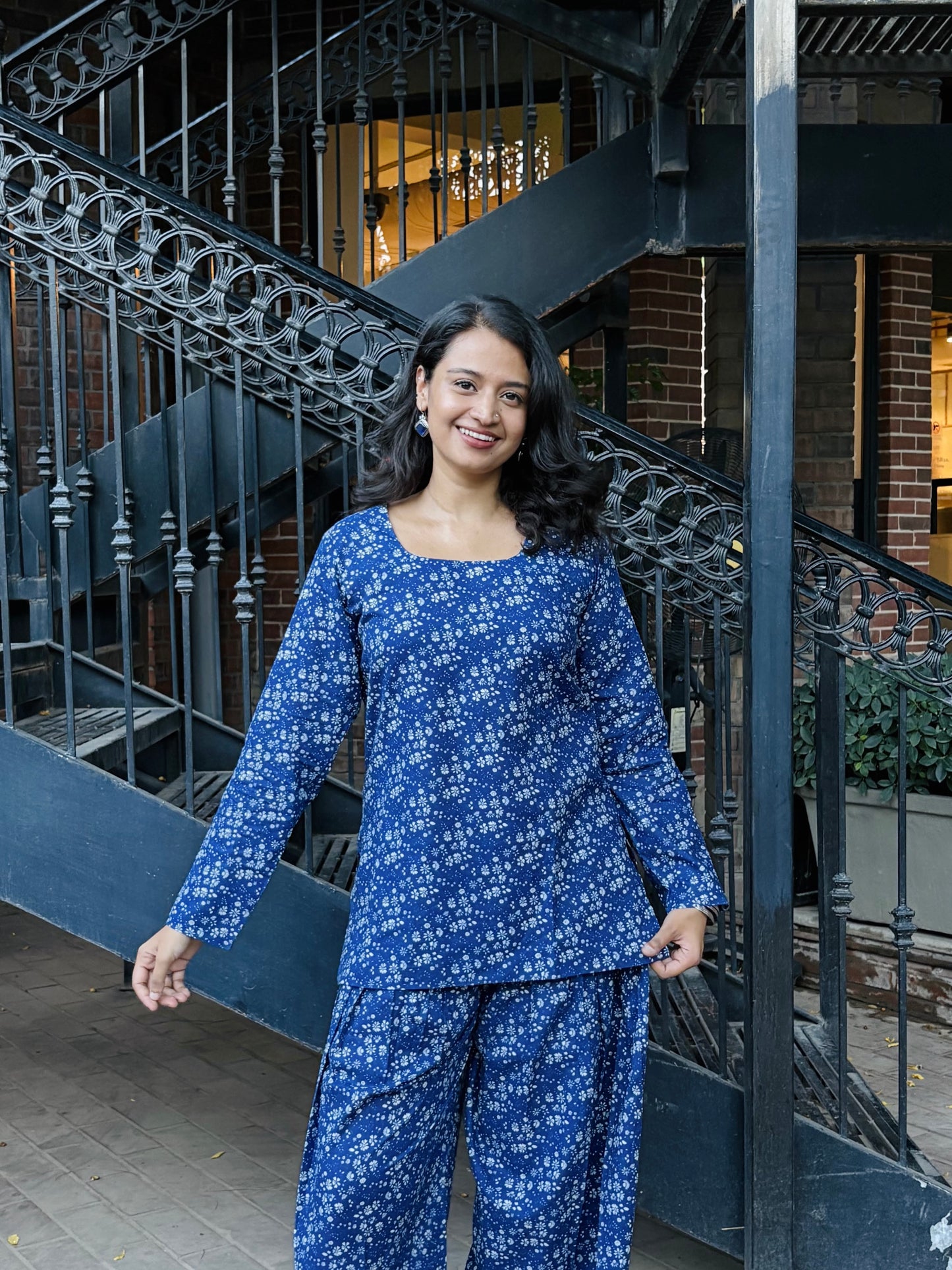 Floral Sleeved Kurti