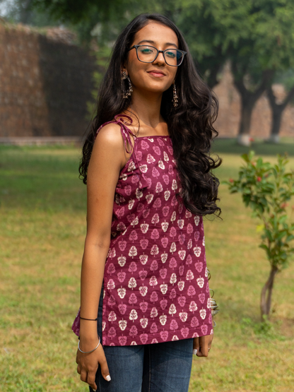 Noor Strap Tie-up Kurti